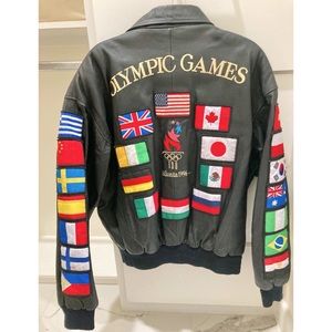 Olympic Games Collection Authentic Leather Jacket